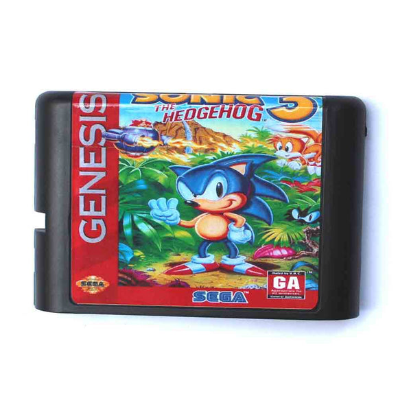 Sonic The Hedgehog 3 16 bit MD Game For Sega Mega Drive and Genesis