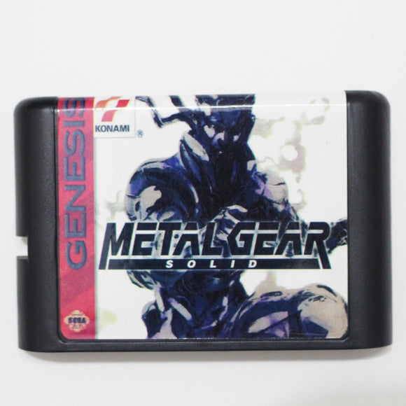 Metal Gear Solid 16 bit MD Game Card For Sega Mega Drive For Genesis