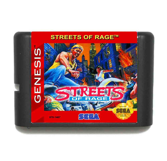Street Of Rage 16 bit MD Game Card For Sega Mega Drive For Genesis