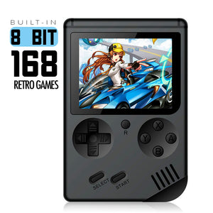 Video Game Console 8 Bit Retro Mini Pocket Handheld Game Player Built-in 168 Classic Games Best Gift for Child Nostalgic Player
