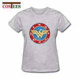 Vintage Fashion Wonder woman t shirt femme tshirt power women's T-Shirt Princess Leia Rebel Tee Shirt camisetas Female Retro Tee