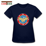 Vintage Fashion Wonder woman t shirt femme tshirt power women's T-Shirt Princess Leia Rebel Tee Shirt camisetas Female Retro Tee