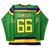 Portman #21 Goldberg #33 Reed #44 Bombay #66 Charlie Conway #96 Banks #99 The Mighty Ducks Hockey Jerseys